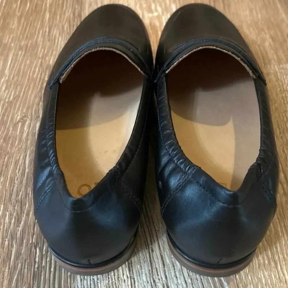 ABEO Strada Loafer Black Leather Comfort Arch Support Orthotic Size 7 Classic